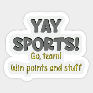 Yay Sports! Sticker